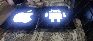 Làm logo apple android đèn led biển quảng cáo