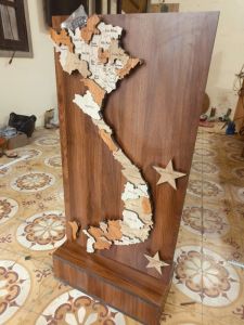 bản đồ việt nam decor trang trí