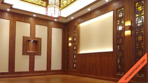 Thi công ốp tường nano vân gỗ giá rẻ giá xưởng